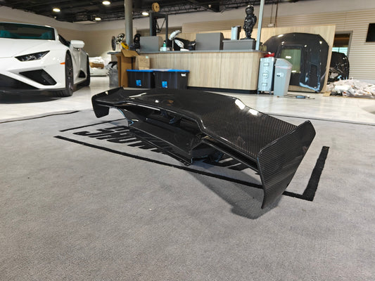 Aero Republic Vor V2 Style Rear Wing for Lamborghini Huracan Tecnica Performante Evo LP610 LP580 2015-2024 Dry Pre-preg Carbon Fiber