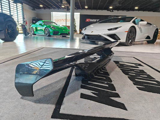 Aero Republic Vor V2 Style Rear Wing for Lamborghini Huracan Tecnica Performante Evo LP610 LP580 2015-2024 Dry Pre-preg Carbon Fiber
