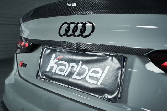 Karbel Dry Carbon Fiber Rear Spoiler Ver.1 For Audi Audi RS5 & S5 A5 S-Line & A5 B9 B9.5 2017-Early 2025 4 Door Sedan