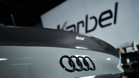 Karbel Dry Carbon Fiber Rear Spoiler Ver.1 For Audi Audi RS5 & S5 A5 S-Line & A5 B9 B9.5 2017-Early 2025 4 Door Sedan