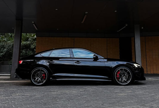 Audi S5 A5 B9.5 2020 2021 2022 2023 2024 With Aftermarket Parts - Side Skirts Pre-preg Carbon Fiber from Karbel Carbon