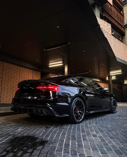 Audi S5 A5 B9.5 2020 2021 2022 2023 2024 With Aftermarket Parts - Side Skirts Pre-preg Carbon Fiber from Karbel Carbon