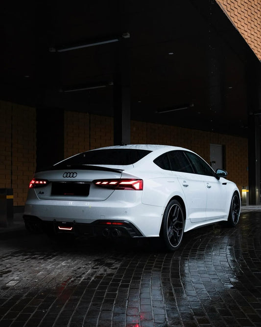 Karbel Carbon V1 Rear Lip Spoiler for Audi RS5 S5 A5 B9 B9.5 2017-Early 2025 Sedan Sportback Dry Pre-preg Carbon Fiber