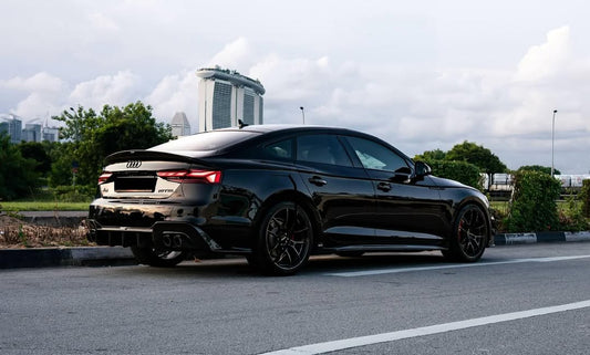 Karbel Carbon V1 Rear Lip Spoiler for Audi RS5 S5 A5 B9 B9.5 2017-Early 2025 Sedan Sportback Dry Pre-preg Carbon Fiber