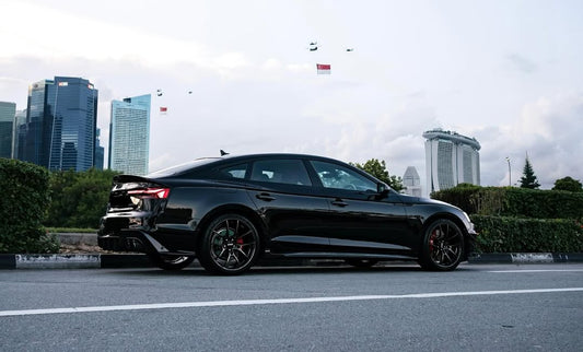 Audi S5 A5 B9.5 2020 2021 2022 2023 2024 With Aftermarket Parts - Side Skirts Pre-preg Carbon Fiber from Karbel Carbon