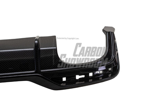 Audi S5 A5 (with s-line bumper, does not base model) B9.5 2020 2021 2022 2023 2024 with Aftermarket Parts - Rear Diffuser Pre-preg Carbon Fiber from Karbel Carbon