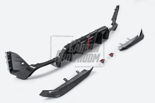Karbel V2 Rear Diffuser & Canards for BMW 3 Series G20 330i M340i G21 LCI Carbon Fiber
