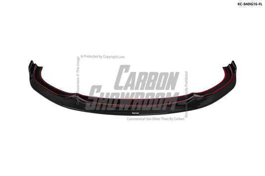 BMW 8 Series M850 840 (With M-Package Bumper) G14 G15 G16 2018 2019 2020 2021 2022 2023 2024 with Aftermarket Parts - Front Lip Pre-preg Carbon Fiber from Karbel Carbon