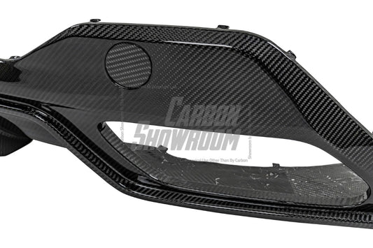 BMW 8 Series M850 840 (With M-Package Bumper) G16 2018 2019 2020 2021 2022 2023 2024 with Aftermarket Parts - Rear Diffuser Pre-preg Carbon Fiber from Karbel Carbon