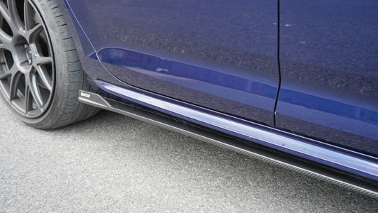 Audi S4 A4 B9 / B9.5 2017-ON with Aftermarket Parts - Side Skirts & Upper Side Skirt Trim Pre-preg Carbon Fiber from Karbel Carbon