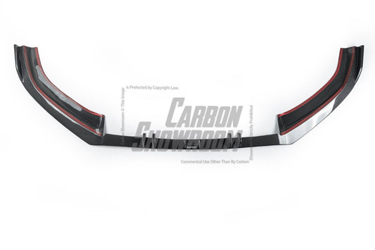 Audi A4 allroad B9 2017 2018 2019 with Aftermarket Parts - Front Lip Pre-preg Carbon Fiber from Karbel Carbon