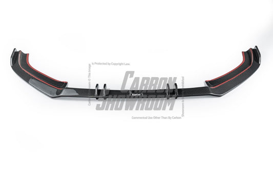 Audi A4 allroad B9 2017 2018 2019 with Aftermarket Parts - Front Lip Pre-preg Carbon Fiber from Karbel Carbon
