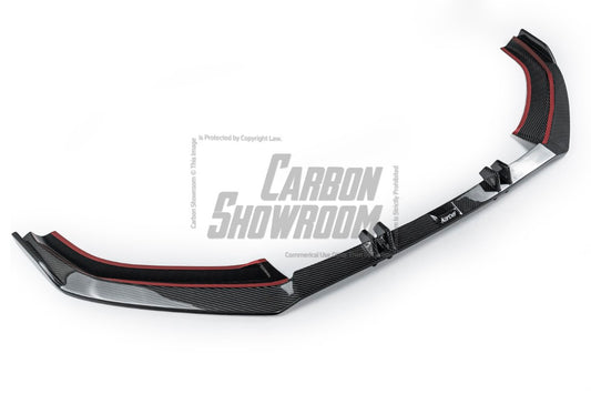 Audi A4 allroad B9 2017 2018 2019 with Aftermarket Parts - Front Lip Pre-preg Carbon Fiber from Karbel Carbon