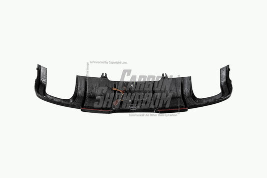 Audi A4 allroad B9 2017 2018 2019 with Aftermarket Parts - Rear Diffuser Pre-preg Carbon Fiber from Karbel Carbon