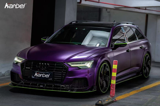 Audi A6 Allroad C8 2020-2022 With Aftermarket Parts - Side Skirts Pre-preg Carbon Fiber from Karbel Carbon
