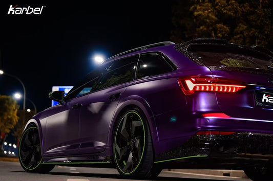 Audi A6 Allroad C8 2020-2022 With Aftermarket Parts - Side Skirts Pre-preg Carbon Fiber from Karbel Carbon