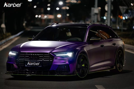 Audi A6 Allroad C8 2020-2022 With Aftermarket Parts - Side Skirts Pre-preg Carbon Fiber from Karbel Carbon