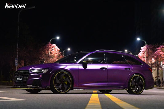 Audi A6 Allroad C8 2020-2022 With Aftermarket Parts - Side Skirts Pre-preg Carbon Fiber from Karbel Carbon