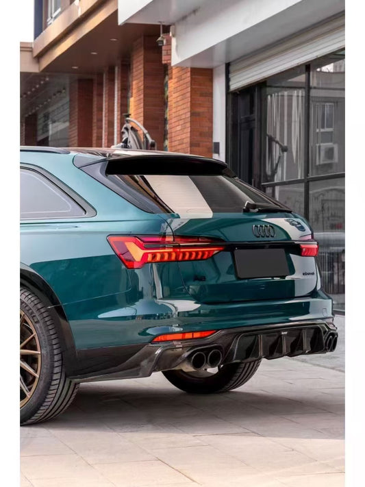 Audi A6 Allroad C8 2020-ON with Aftermarket Parts - V1 Rear Diffuser Pre-preg Carbon Fiber from Karbel Carbon