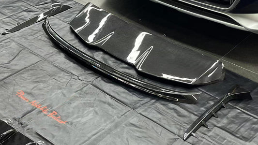 Audi A6 Allroad C8 2020-ON with Aftermarket Parts - V2 Style Rear Roof Spoiler Pre-preg Carbon Fiber from Karbel Carbon