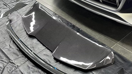 Audi A6 Allroad C8 2020-ON with Aftermarket Parts - V2 Style Rear Roof Spoiler Pre-preg Carbon Fiber from Karbel Carbon