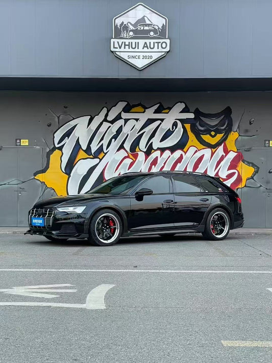 Audi A6 Allroad C8 2020-ON with Aftermarket Parts - V1 Front Lip Pre-preg Carbon Fiber from Karbel Carbon