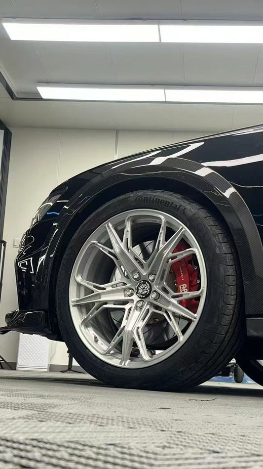 Audi A6 Allroad C8 2020-ON with Aftermarket Parts - Wheel Arches Pre-preg Carbon Fiber from Karbel Carbon