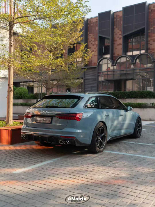 Audi A6 Allroad C8 2020-ON with Aftermarket Parts - V1 Rear Diffuser Pre-preg Carbon Fiber from Karbel Carbon