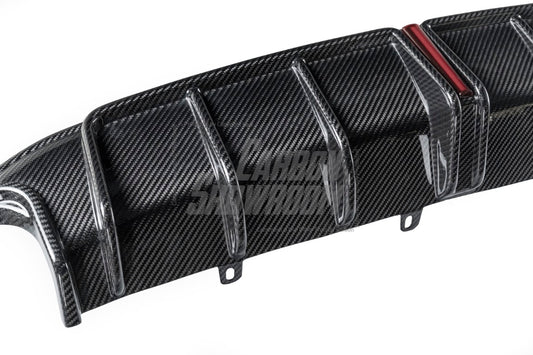 Audi A6 Allroad C8 2020-ON with Aftermarket Parts - V2 Style Rear Diffuser Pre-preg Carbon Fiber from Karbel Carbon