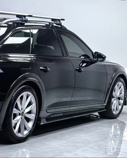Audi A6 Allroad C8 2020-2022 With Aftermarket Parts - Side Skirts Pre-preg Carbon Fiber from Karbel Carbon