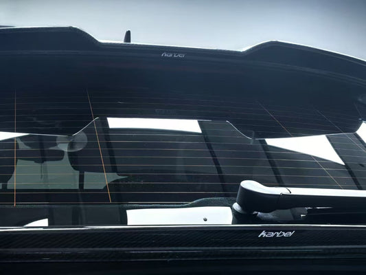 Audi A6 Allroad C8 2020-ON with Aftermarket Parts - V2 Style Rear Roof Spoiler Pre-preg Carbon Fiber from Karbel Carbon