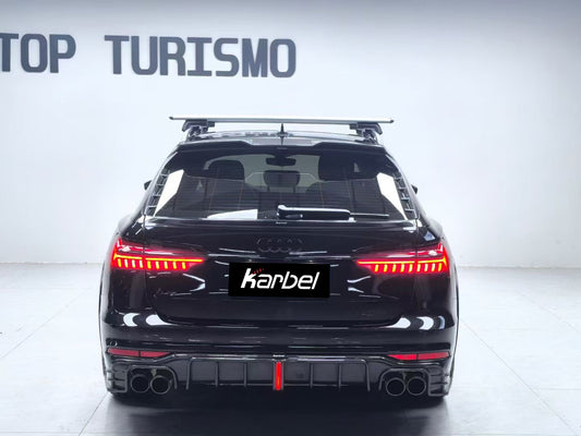 Audi A6 Allroad C8 2020-ON with Aftermarket Parts - Pre-preg Carbon Fiber Rear Trunk Spoiler from Karbel Carbon