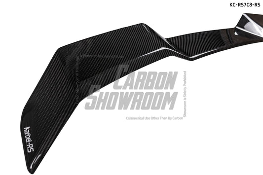 Audi RS7 S7 A7 C8 2019-ON with Aftermarket Parts - Rear Spoiler Pre-preg Carbon Fiber from Karbel Carbon
