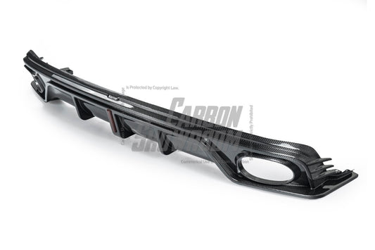 Audi Q8 2019-ON with Aftermarket Parts - V1 Style Rear Diffuser Pre-preg Carbon Fiber from Karbel Carbon