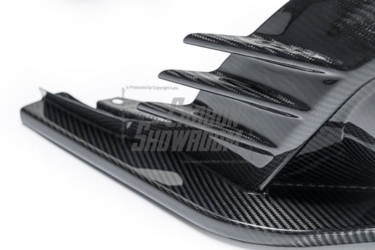 Audi Q8 2019-ON with Aftermarket Parts - V1 Style Rear Diffuser Pre-preg Carbon Fiber from Karbel Carbon