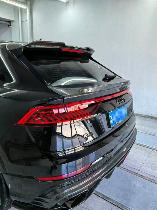 Audi SQ8 Q8 2019-ON with Aftermarket Parts - Rear Roof Spoiler Pre-preg Carbon Fiber from Karbel Carbon