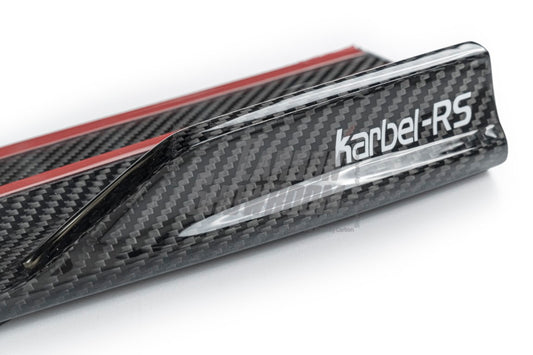 Audi RS3 8V 8V.5 2018 2019 2020 with Aftermarket Parts - Side Skirts Pre-preg Carbon Fiber from TAKD Carbon