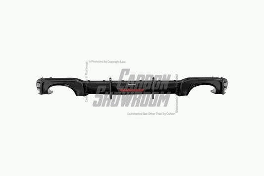 Audi RS3 8V.5 2018 2019 2020 with Aftermarket Parts - Rear Diffuser Pre-preg Carbon Fiber from Karbel Carbon