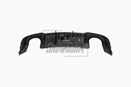 Audi RS3 8V.5 2018 2019 2020 with Aftermarket Parts - Rear Diffuser Pre-preg Carbon Fiber from Karbel Carbon