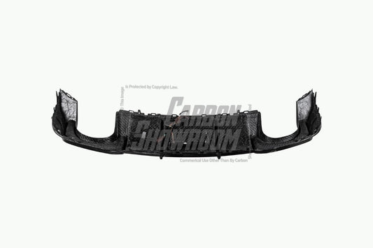 Audi RS3 8V.5 2018 2019 2020 with Aftermarket Parts -  Rear Diffuser Pre-preg Carbon Fiber from Karbel Carbon