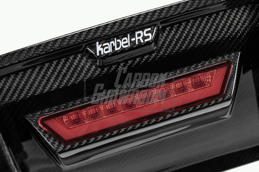 Audi RS3 8V.5 2018 2019 2020 with Aftermarket Parts - Rear Diffuser Pre-preg Carbon Fiber from Karbel Carbon