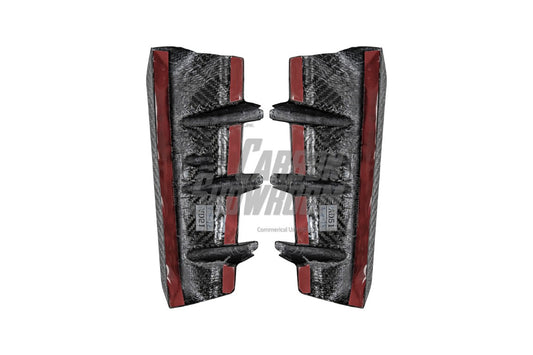 Audi RS4 B9.5 2020 2021 2022 2023 2024 with Aftermarket Parts - Fog Light Trim Overlay Pre-preg Carbon Fiber from Karbel Carbon