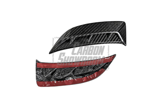 Audi RS4 B9.5 2020 2021 2022 2023 2024 with Aftermarket Parts - Head Light Trim Overlay Pre-preg Carbon Fiber from Karbel Carbon