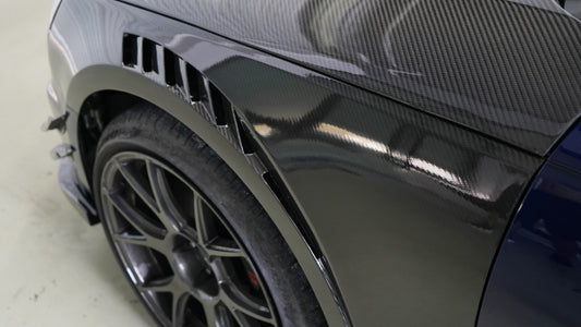 Audi S4 A4 B9 2017 2018 2019 & S4 A4 B9.5 2020 2021 2022 2023 2024 With Aftermarket Parts - Front Fenders Pre-preg Carbon Fiber from Karbel Carbon