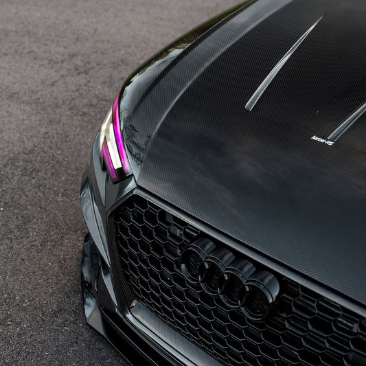 Audi RS4 S4 A4 (all models) B9 / B9.5 2017-ON with Aftermarket Parts - Hood Pre-preg Carbon Fiber from Karbel Carbon