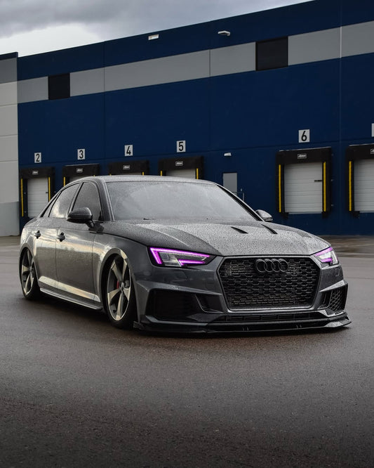 Audi RS4 S4 A4 (all models) B9 / B9.5 2017-ON with Aftermarket Parts - Hood Pre-preg Carbon Fiber from Karbel Carbon