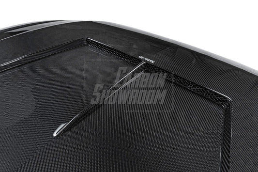 Audi RS4 S4 A4 (all models) B9 / B9.5 2017-ON with Aftermarket Parts - Hood Pre-preg Carbon Fiber from Karbel Carbon