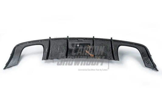 Audi S3 A3 (with S bumper) 8V 2014 2015 2016 With Aftermarket Parts - Rear Diffuser Pre-preg Carbon Fiber from Karbel Carbon
