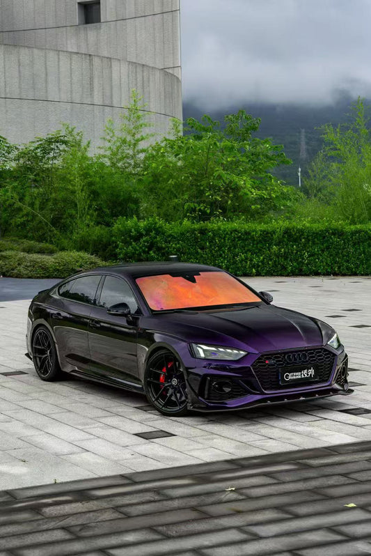 Karbel Carbon Dry Carbon Fiber Head Light Trim For Audi RS5 B9.5 2020-2025