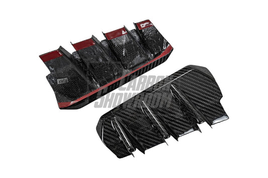 Karbel Carbon Dry Carbon Fiber Fog Light Trim Overlay For Audi RS5 B9.5 2020-2025